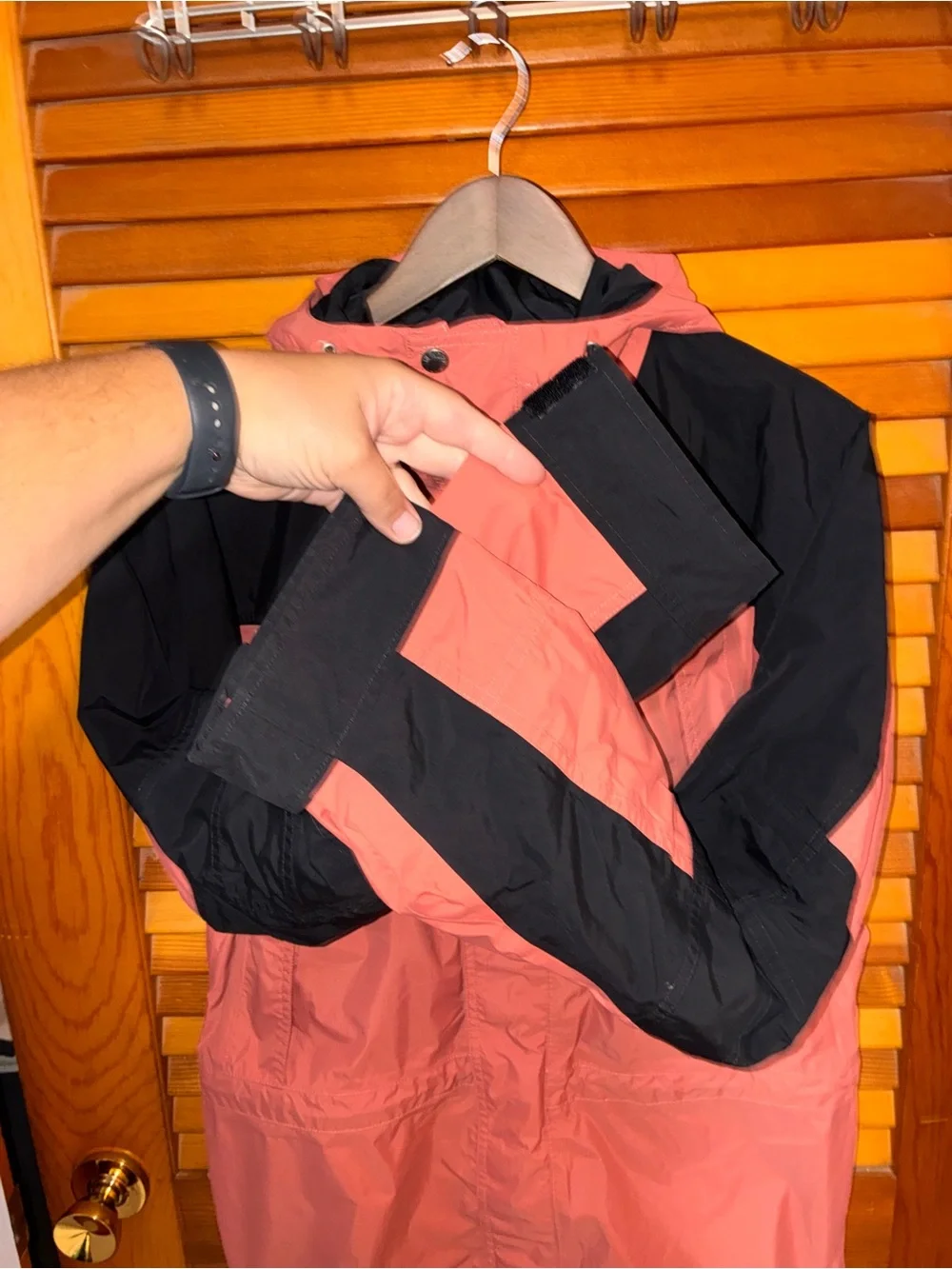 North Face Men’s K2RM DryVent Hooded Rain Jacket Colorblock Shell- size small